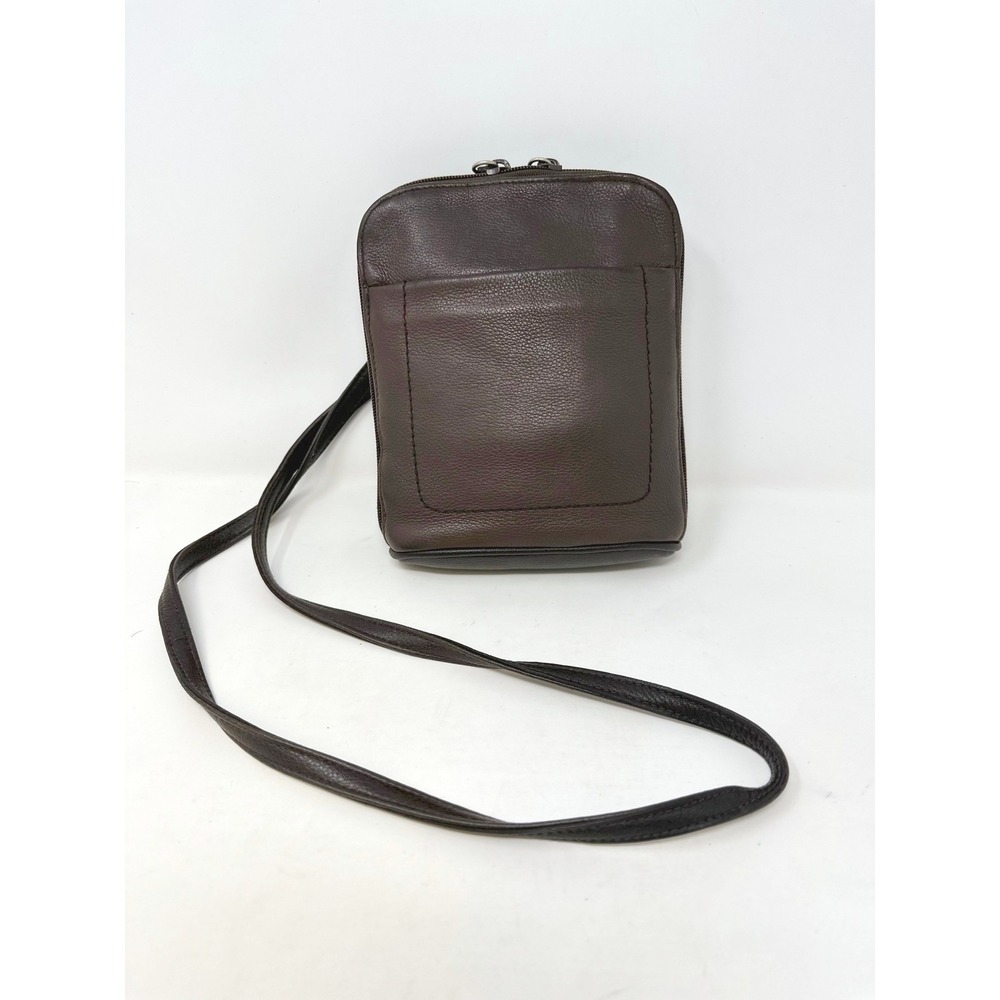 Rolfs Leather Mini Travel Crossbody Brown‎